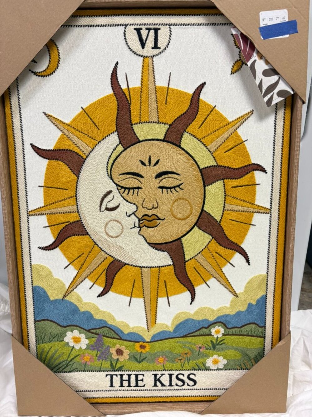 bp home wall art the kiss sun moon 18x26 NWT